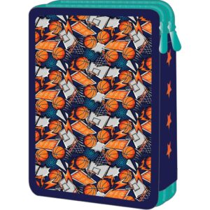 Σχολική Κασετίνα Βαρελάκι Must Team Basketball 2 Θήκες