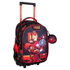 Σχολική Τσάντα Τρόλεϊ Δημοτικού Avengers Iron Man Must Team 3 Θήκες