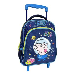 Σχολική Τσάντα Τρόλεϊ Νηπίου Peppa Pig George Space Dinos Must Team 2 Θήκες