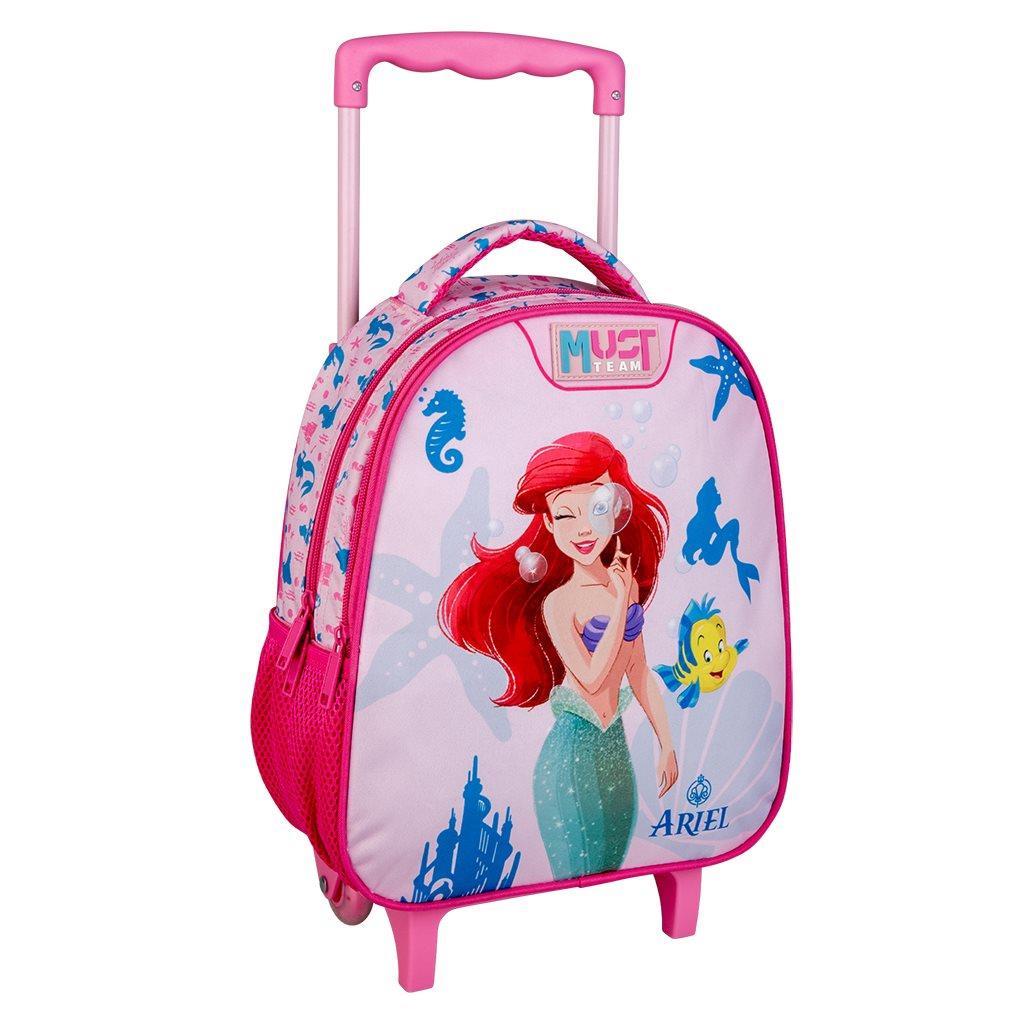Σχολική Τσάντα Τρόλεϊ Νηπίου Disney Princess Ariel Must Team 2 Θήκες