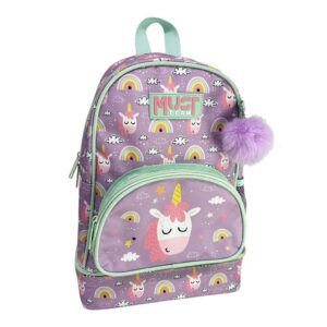 Σχολική Τσάντα Πλάτης Νηπίου Must Team Unicorn με Ισοθερμική Θήκη Φαγητού