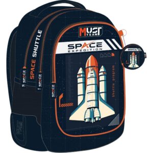 Σχολική Τσάντα Πλάτης Δημοτικού Must Team Space Expedition 3 Θήκες